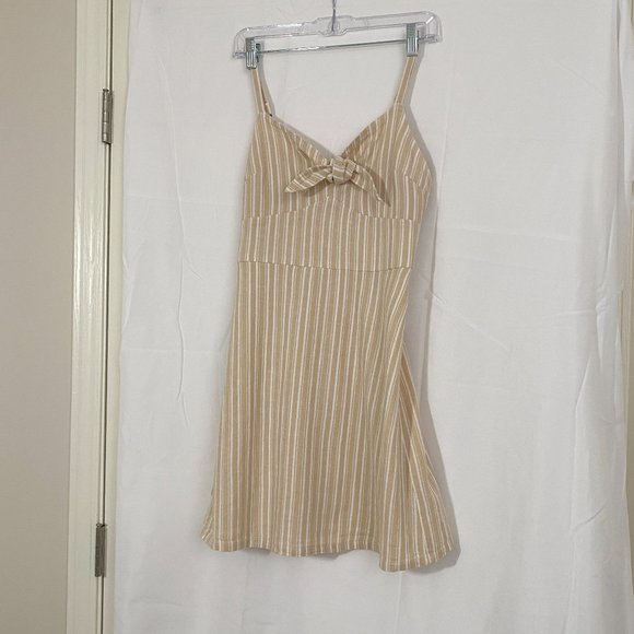 Hollister beige/cream stripe sundress. Size S - Picture 1 of 7